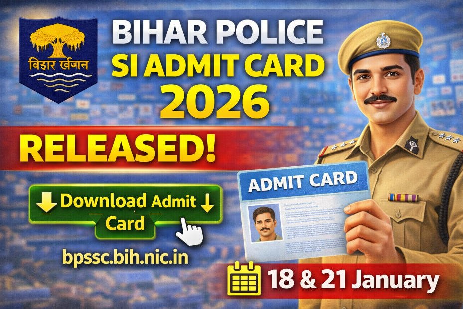 Bihar Police SI Admit Card 2026