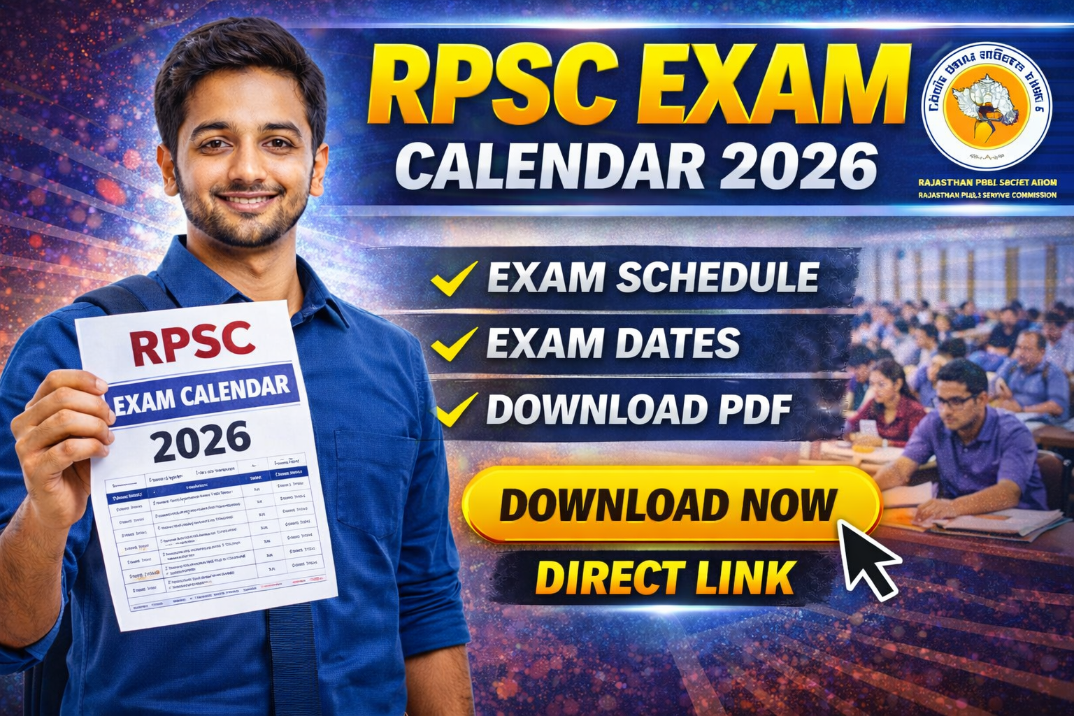 RPSC Exam Calendar 2026 [Out]